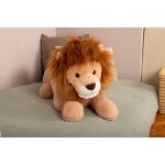Peluche g�ante l�on le lion allong� - made in france marron