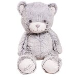 Peluche g�ante ours gaston gris - made in france gris