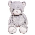 Peluche gante ours gaston gris - made in france gris