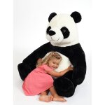 Peluche g�ante panda - 1m10 - noir et blanc noir
