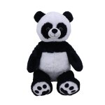 Peluche gante panda chouka - made in france blanc