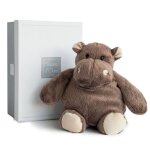 Peluche hippo 23 cm marron
