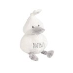 Peluche hochet canard gris gris Peluche hochet canard gris gris