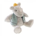 Peluche hugo le rhino gris