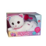 Peluche interactive chat 30cm - cuty bella fashionista blanc Peluche interactive chat 30cm - cuty bella fashionista blanc