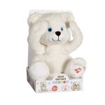 Peluche - peluche interactive mon ourson coucou - 25 cm blanc