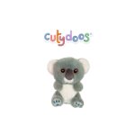 Peluche - peluche koala jojo cutydoos vert d'eau 13 cm blanc
