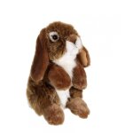 Peluche - peluche lapin b�lier marron - 18 cm marron
