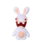 Peluche lapins cr�tins bouche ouverte - 18 cm blanc