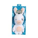 Peluche lapins cr�tins sonore bouche ferm�e - 28 cm blanc