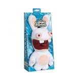 Peluche lapins cr�tins sonore bouche ouverte - 28 cm blanc