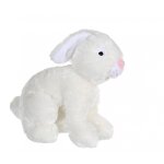 Peluche - peluche lapin flamm� douceur blanc - 25 cm blanc
