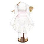Peluche lapin glitter - zo� blanc