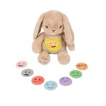 Peluche lapin marcel des emotions 40 cm beige
