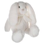Peluche lapin avec noeud - kay blanc