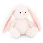 Peluche lapin avec oreilles pendantes collection the softest white