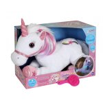 Peluche - licorne lica bella f�erique, peluche musicale et lumineuse - 35 cm rose