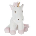 Peluche licorne - rosy rose
