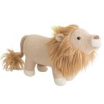 Peluche lion mini en coton brown