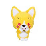Peluche - peluche little corgi cuties 20 cm : chien corgi - in love jaune