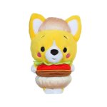 Peluche - peluche little corgi cuties 30 cm : corgi - burger jaune