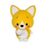 Peluche little corgi cuties 80 cm jaune