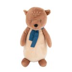 Peluche lou la loutre 30 cm marron clair