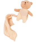 Peluche marcel l'ours et son doudou beige Peluche marcel l'ours et son doudou beige