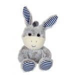 Peluche - les marinires - ne gris rayures bleues - 24 cm bleu