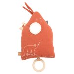 Peluche mini musical maison brod� - orsino orange