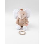 Peluche mini musicale 20cm - bali blanc, beige, marron