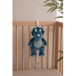 Peluche mini musicale ops en veloudoux bleu