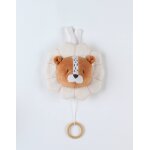 Peluche musicale babou en veloudoux marron