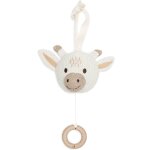 Peluche musicale girafe (14 cm) blanc, marron