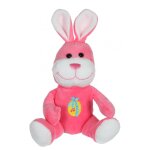 Peluche musicale lapin - les amis de pâques - 15cm rose Peluche musicale lapin - les amis de pâques - 15cm rose