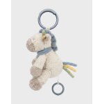 Peluche musicale nomade poney lino 20 cm beige