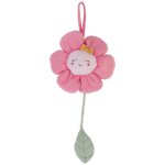 Peluche musicale � suspendre rose, jaune, vert