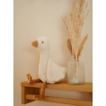 Peluche oie newborn - blanc