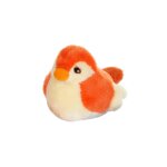 Peluche - peluche oiseau sonore birdies 14 cm - orange orange