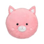 Peluche - oreiller rondouillet chat econimals en peluche �co - con�u - 34 cm rose