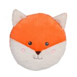 Peluche - oreiller rondouillet renard econimals en peluche �co - con�u - 34 cm orange