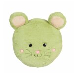 Peluche - oreiller rondouillet souris econimals en peluche �co - con�u - 34 cm vert