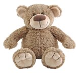 Peluche ours bella 27 cm marron