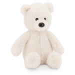 Peluche ours blanc 33 cm white