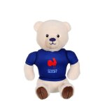 Peluche ours fdration franaise de rugby (ffr) - peluche officielle sous licence - 15 cm assis blanc ...