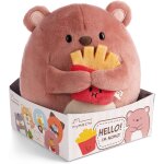 Peluche ours nomo 16 cm marron