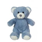 Peluche - ours trendy � c�liner - 15 cm bleu