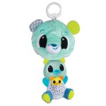 Peluche ourson 3 - in - 1 � clip pour landau et poussette multicolore