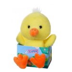 Peluche - les p'tits gardenous 14 cm - poussin jaune