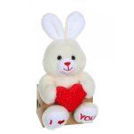 Peluche - les p'tits lovers lapin rouge - 14 cm rouge Peluche - les p'tits lovers lapin rouge - 14 cm rouge